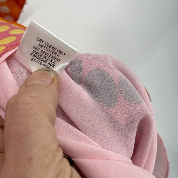 Milly Empire Waist Mini Dress Women's 4 Multicolor Polka Dot Embellished Silk - Picture 5 of 16